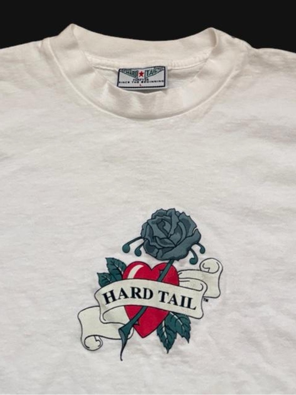 90’s vintage Hard Tail single stitch t shirt heart roses tattoo graphic